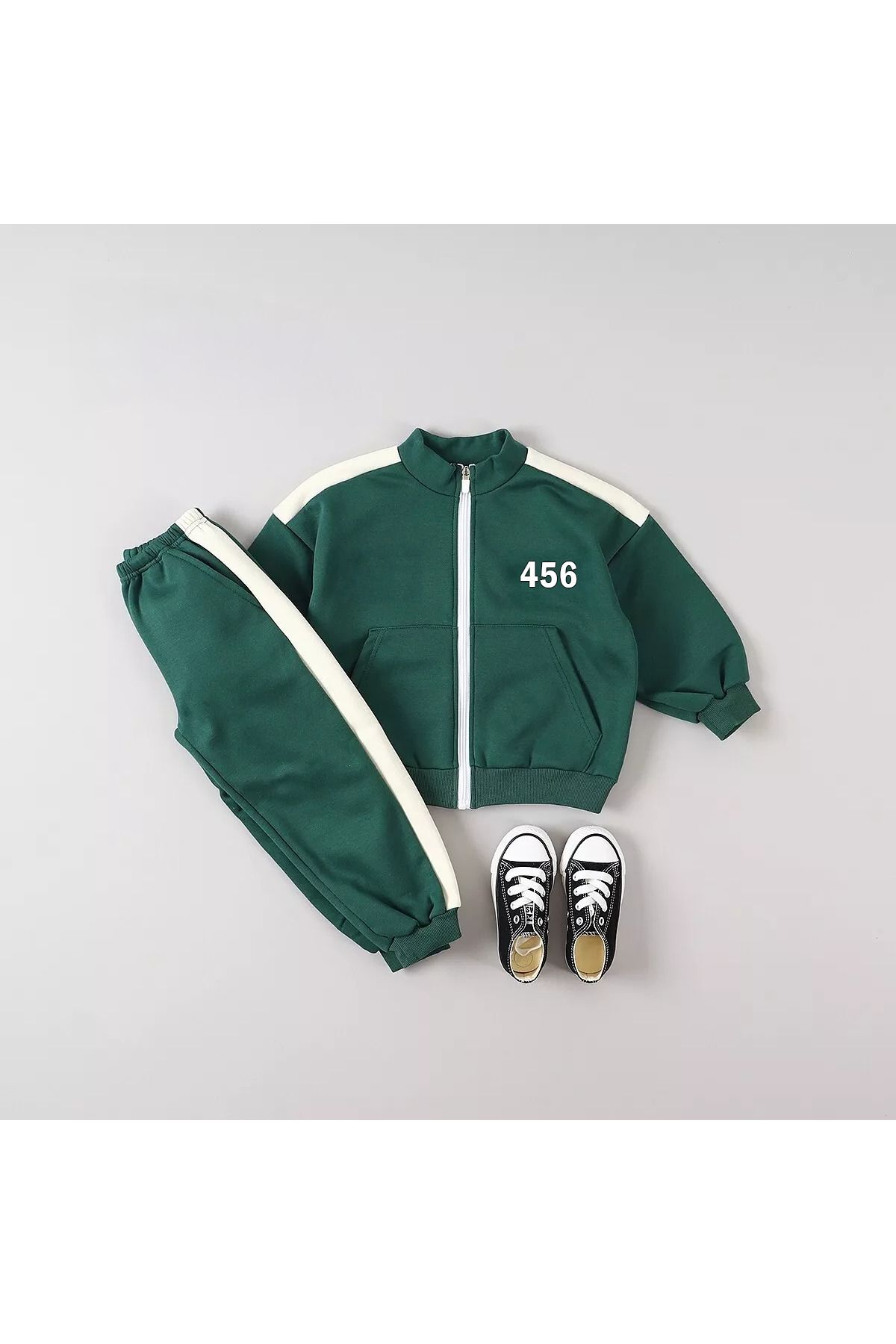 Custom Number Cosplay Kids Sweater Jacket & Jogger T-shirt Set