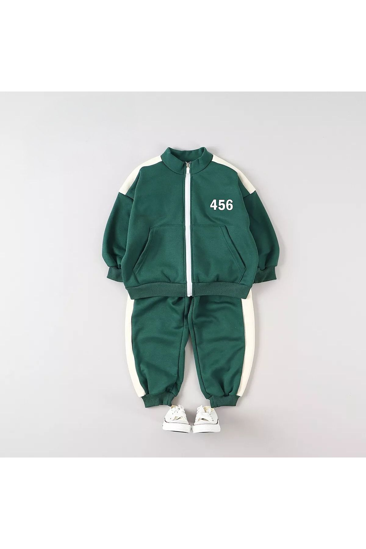 Custom Number Cosplay Kids Sweater Jacket & Jogger T-shirt Set