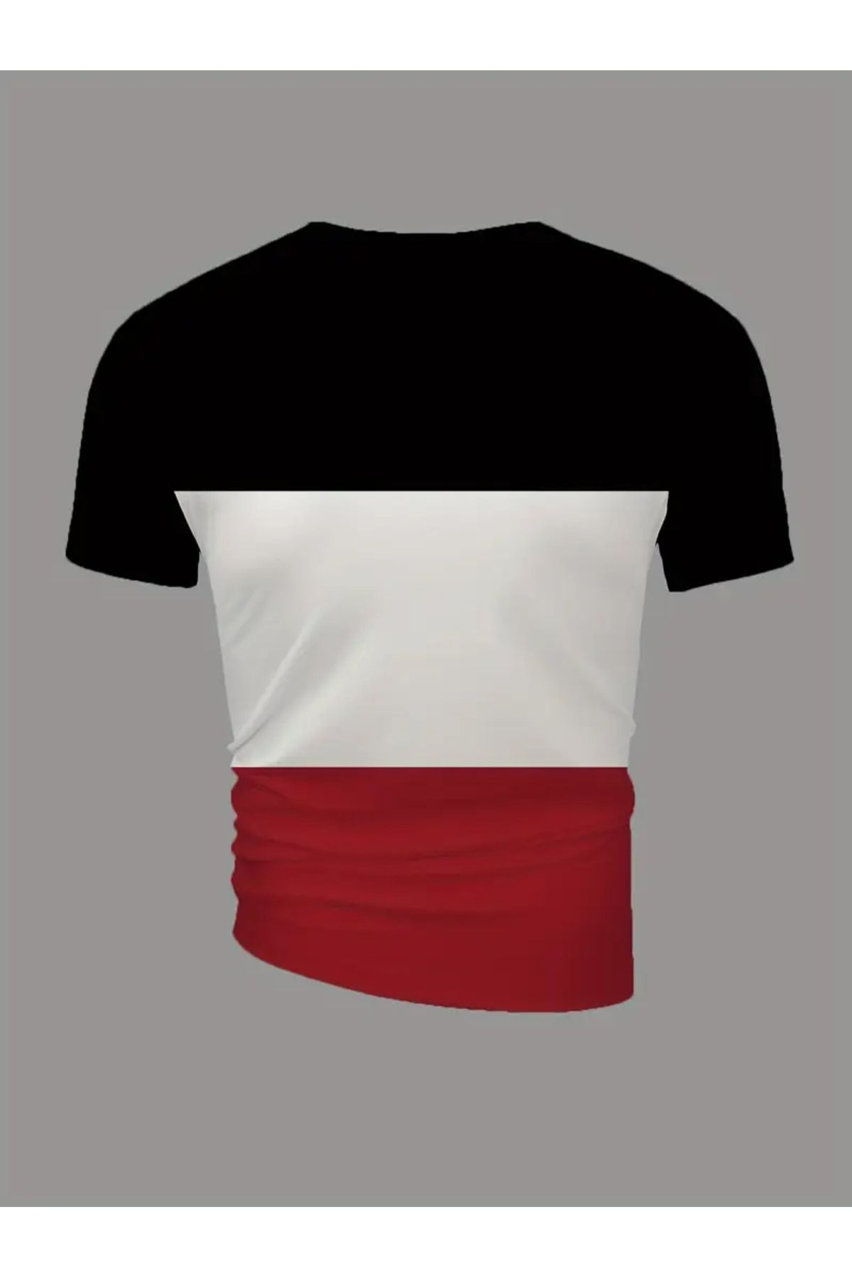 Poker Baskılı Çizgili Tişört