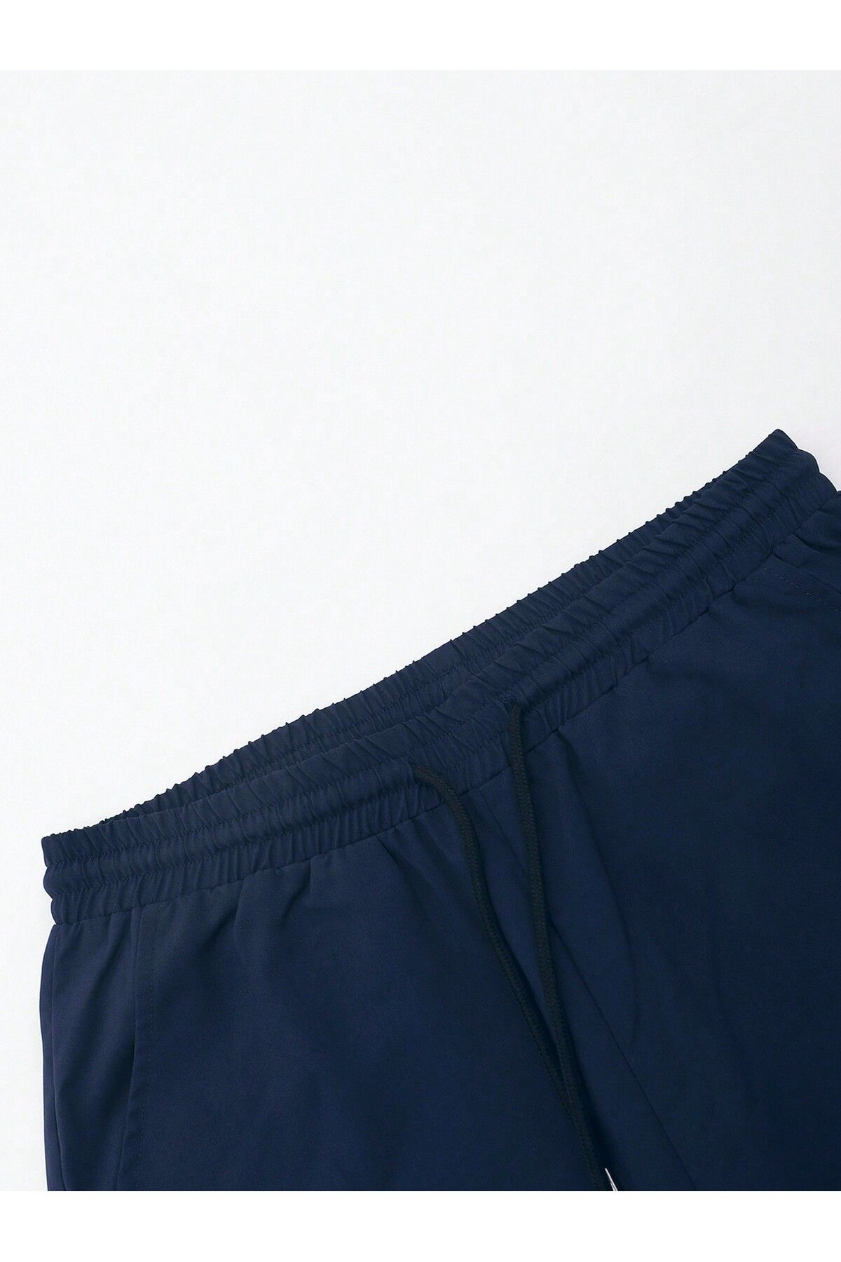 Men’s Navy Tropical Palm-Print Resort Button-Up Shirt & Drawstring Lounge Pants Set