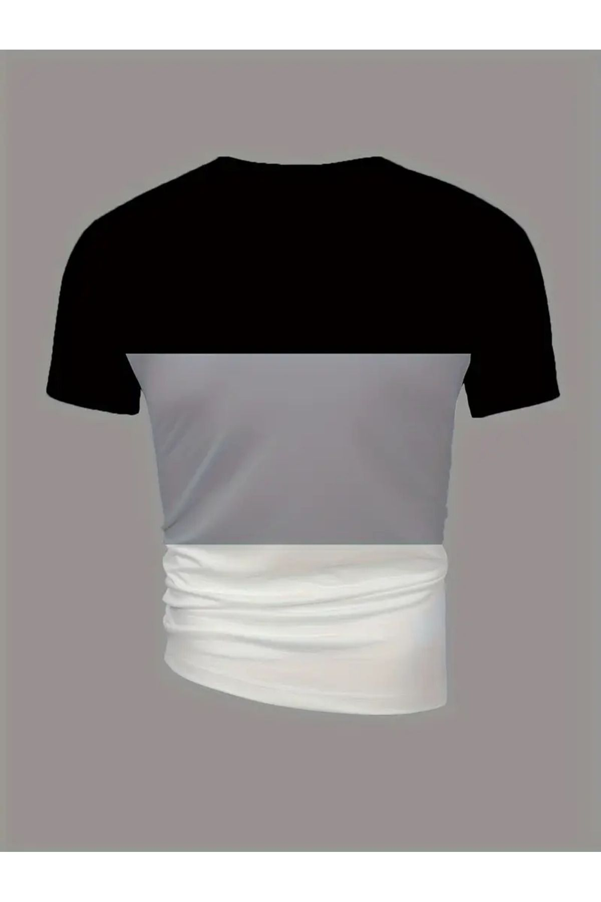 Poker Baskılı Çizgili Tişört