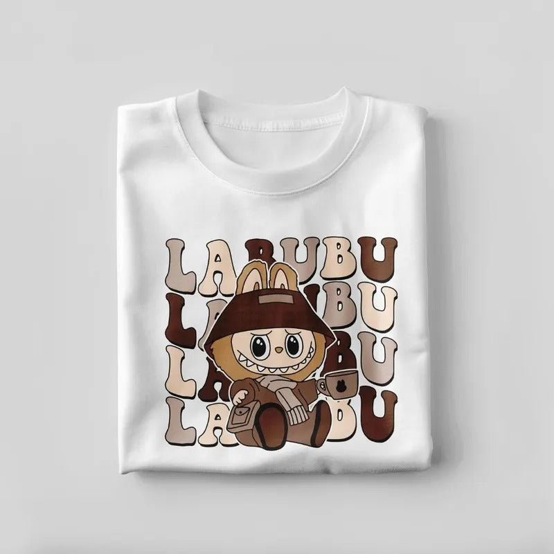 🐰 Labubu Karakter Baskılı Kısa Kollu Tişört – Eğlenceli ve Rahat Stil 🐰