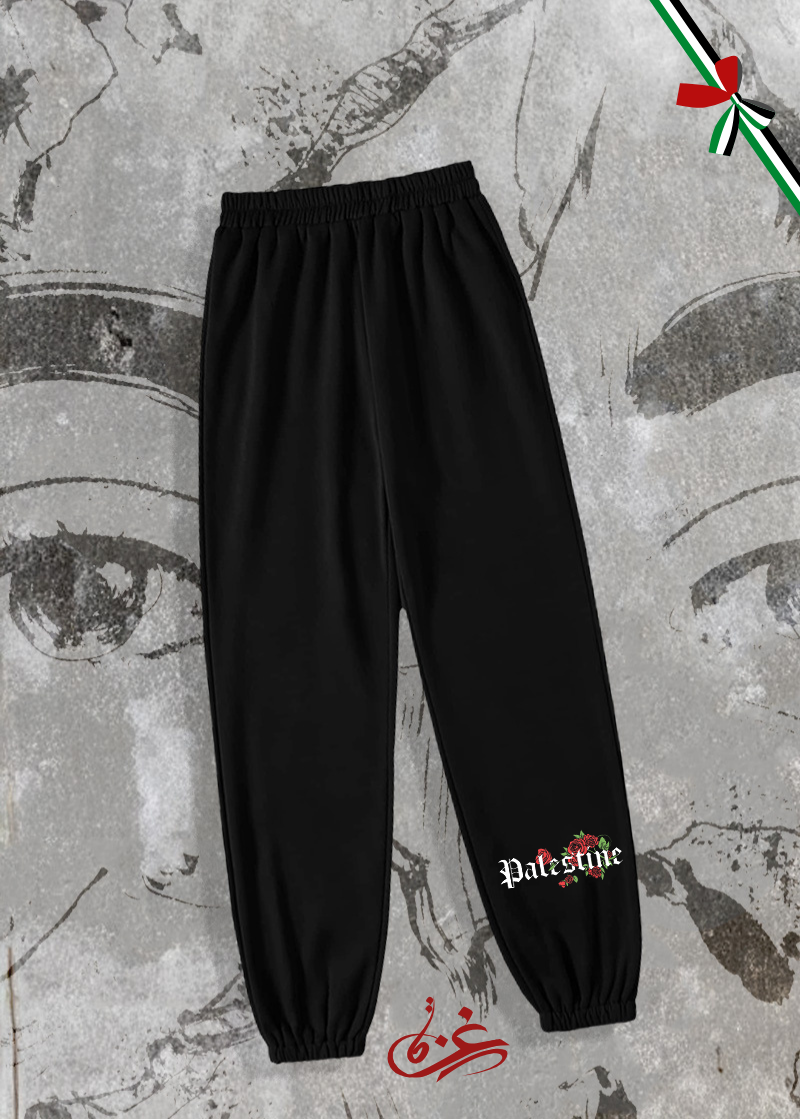 3 بنطال اوفرسايز مطبوع ( إشتري قطعة وأرسل قطعة إلى القطاع )