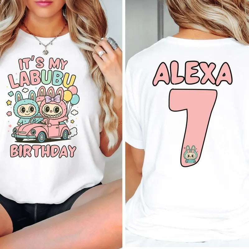 🐰 Labubu Karakter Baskılı Kısa Kollu Tişört – Eğlenceli ve Rahat Stil 🐰