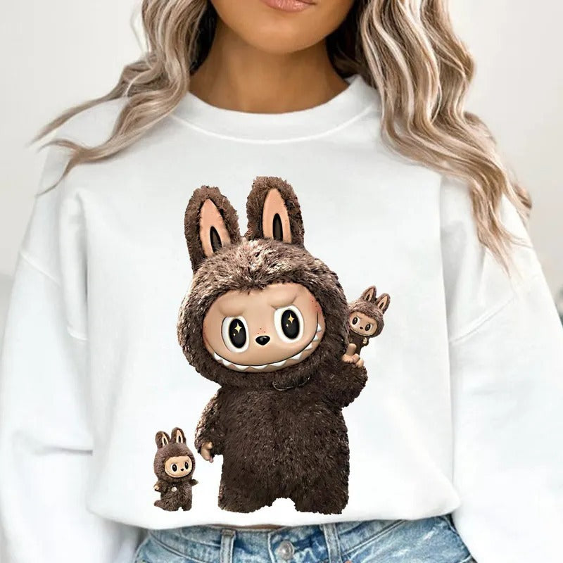 🐰 Labubu Karakter Baskılı Kısa Kollu Tişört – Eğlenceli ve Rahat Stil 🐰