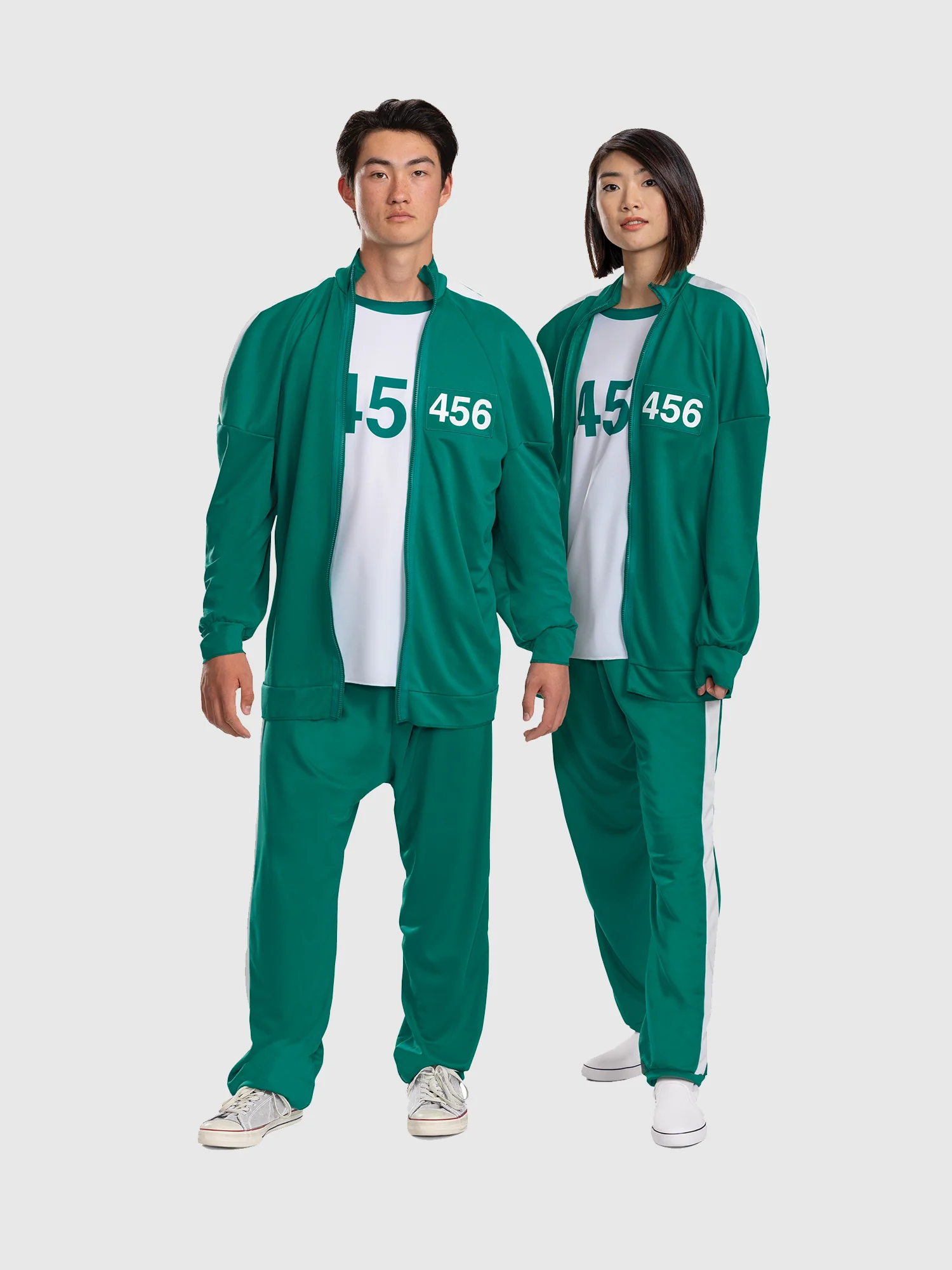 Özelleştirilebilir Unisex 3 Parçalı Cosplay Eşofman Takımı – Numaralı Ceket, Jogger Pantolon ve Tişört