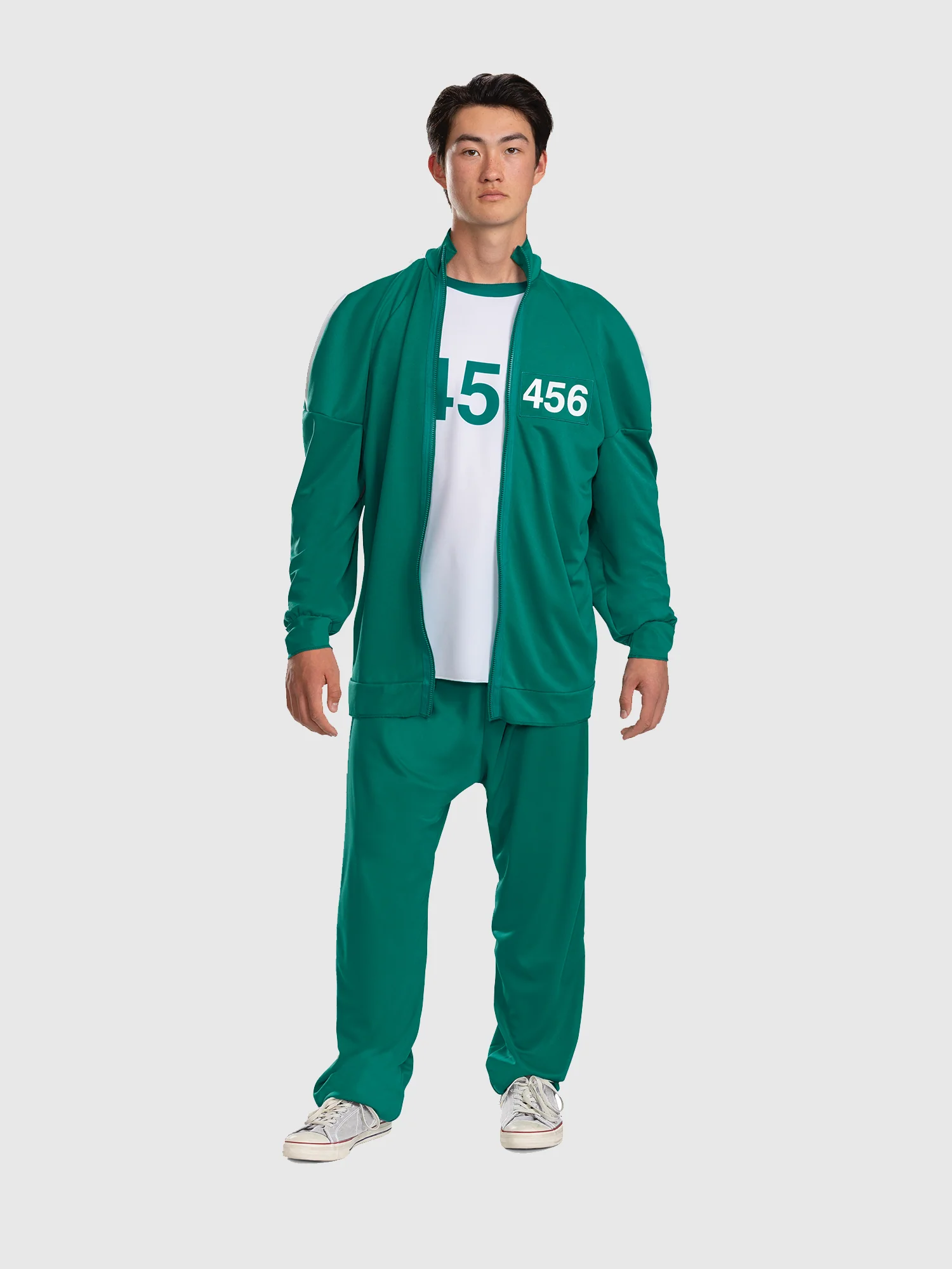Özelleştirilebilir Unisex 3 Parçalı Cosplay Eşofman Takımı – Numaralı Ceket, Jogger Pantolon ve Tişört